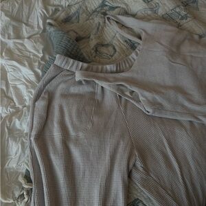 Abercrombie & Fitch Light Gray Jogger Set